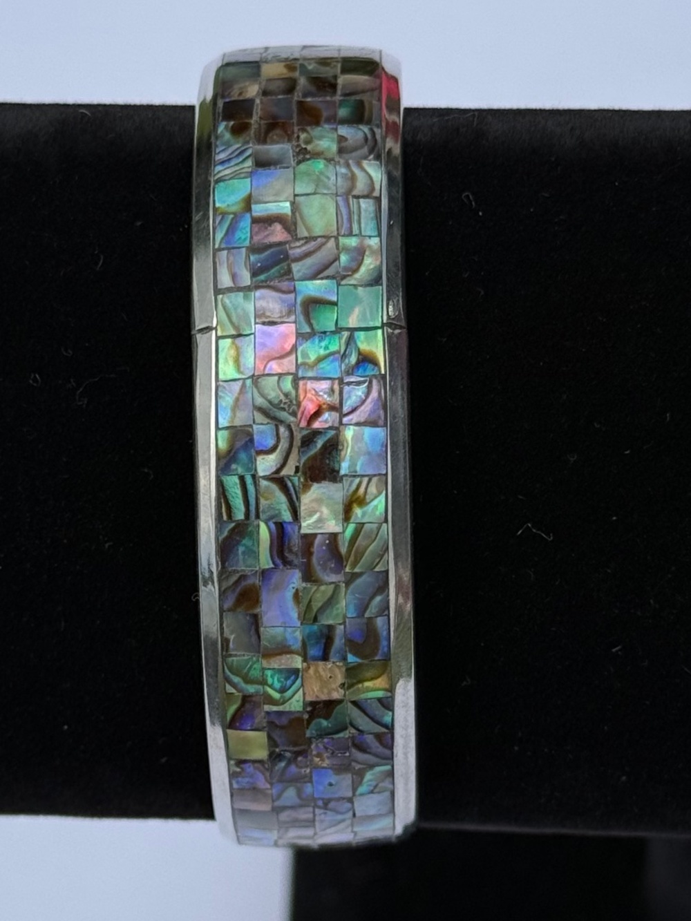 Iridescent Mosaic Shell Bracelet